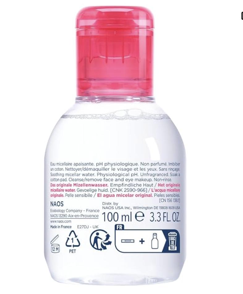 Bioderma Sensibio H2O Daily Soothing Cleanser, Make up Pollution & Impurities Remover Face Eyes Sensitive skin, 100ml : Amazon.in: Fashion Image 2